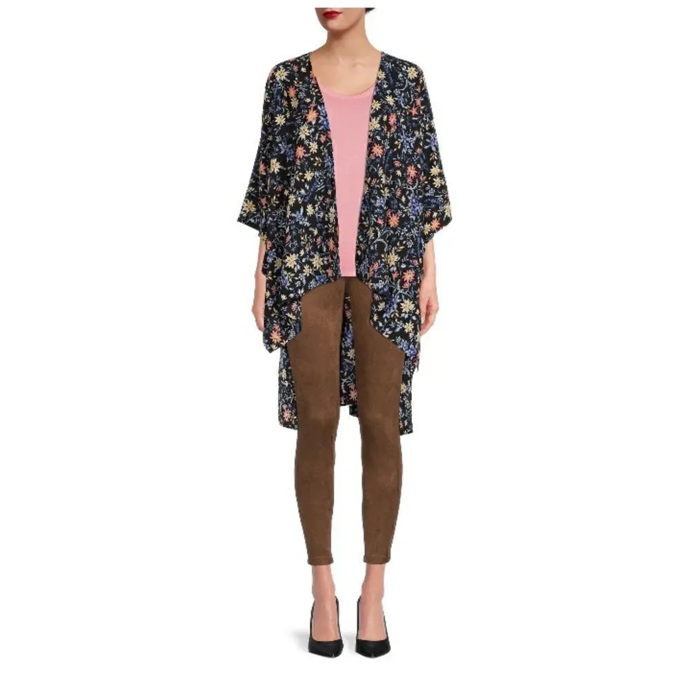 Women’s Waterfall Printed Kimono Layering Piece
